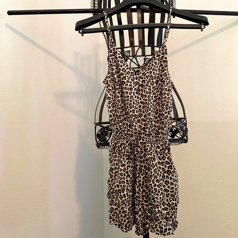 XS H&M Romper Shorts Cheetah Leopard